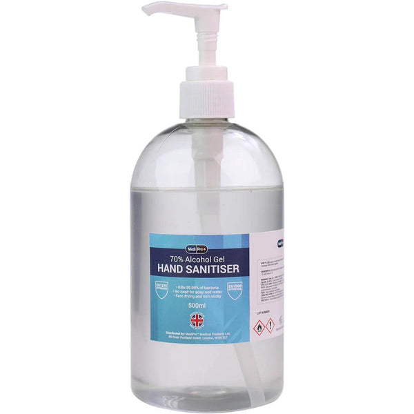 MediPro 70% Alcohol Hand Sanitiser Gel (With Pump) - Stargaze Aesthetic Supplies