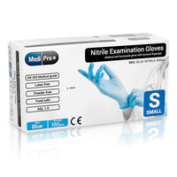 Blue Nitrile Gloves Medical Grade Cat III PPE x100 - Stargaze Aesthetic Supplies